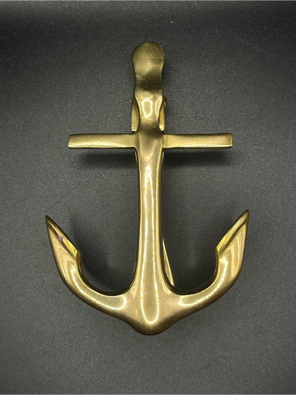 Vintage Solid Brass Anchor Door Knocker